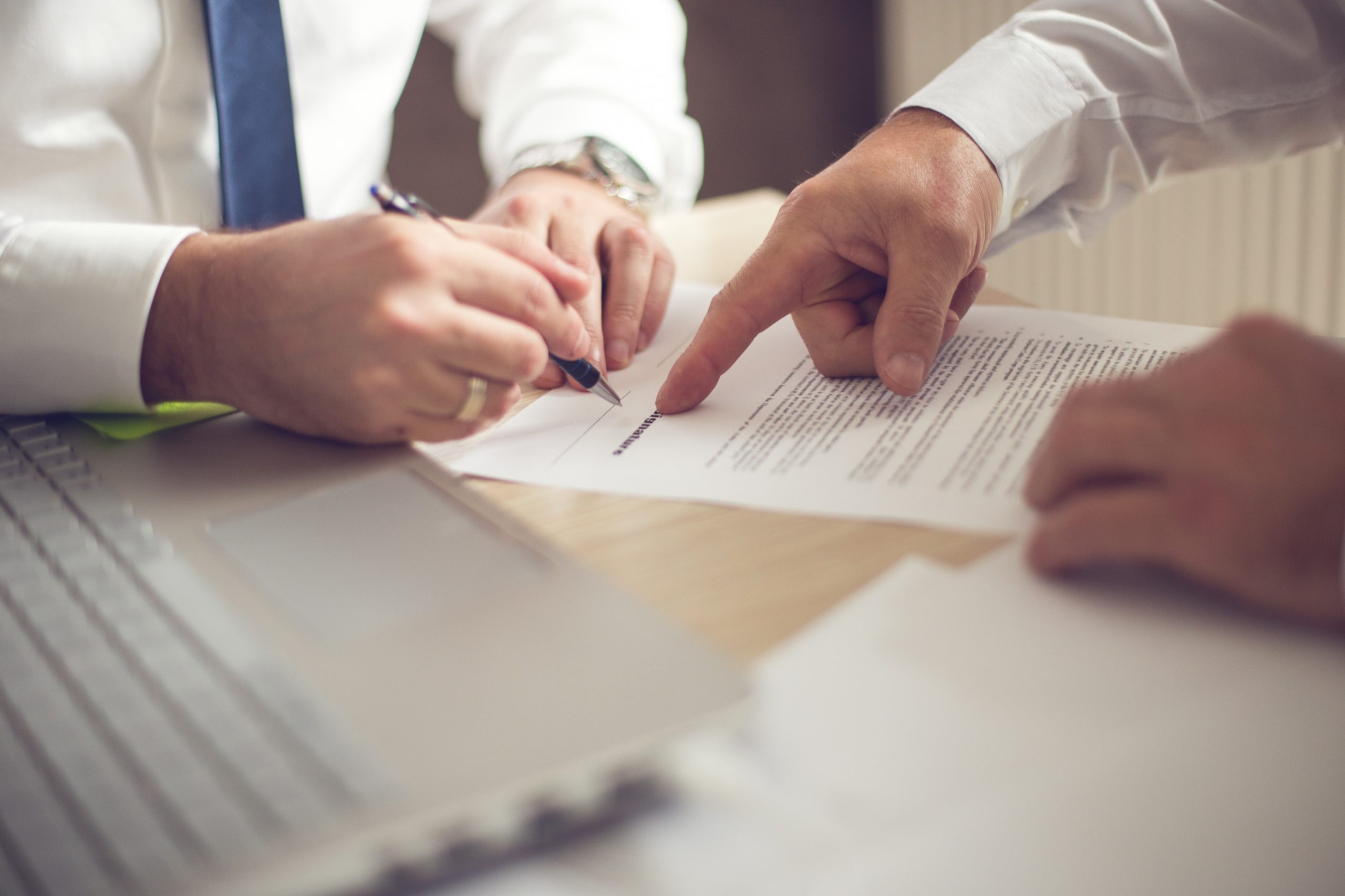 two people working on paperwork